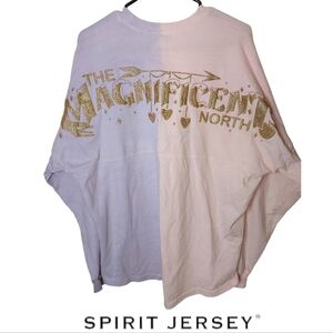 Spirit Jersey Two Tone Purple & Pink With Gold Glitter The Magnificent North
